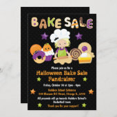 Halloween Bake Sale Fundraiser Kaart (Voorkant / Achterkant)