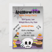 Halloween Bake Swap Party Uitnodiging (Voorkant)
