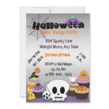 Halloween Bake Swap Party Uitnodiging