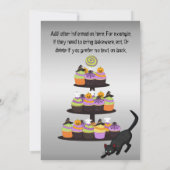 Halloween Bake Swap Party Uitnodiging (Achterkant)