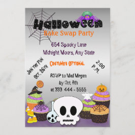 Halloween Bake Swap Party Uitnodiging