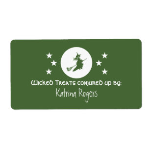 Halloween Baking Labels, Green Etiket