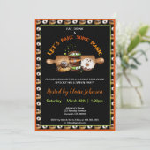 Halloween bakkoekjes Party uitnodiging (Staand voorkant)