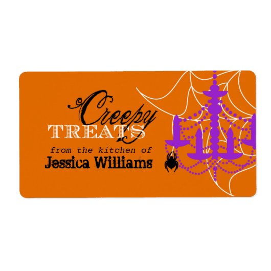 Halloween-baklabels Etiket (Voorkant)