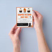 Halloween bakverkoop flyer (Hand)