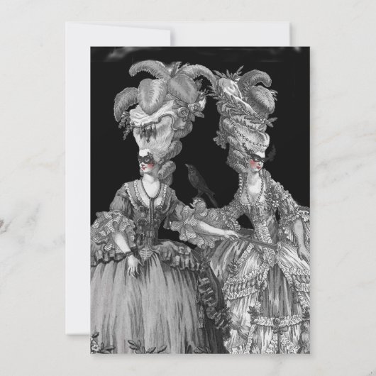 Halloween bal (Noir) Kaart (Achterkant)