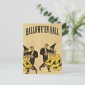 Halloween Ball Dancers Feestdagenkaart (Staand voorkant)