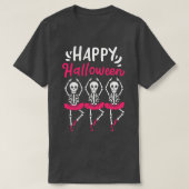 Halloween Ballet Dancer Skeleton Spooky T-shirt (Design voorkant)