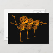 Halloween Ballet Dancing Skeletten Briefkaart (Voorkant / Achterkant)