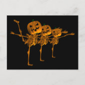 Halloween Ballet Dancing Skeletten Briefkaart (Voorkant)