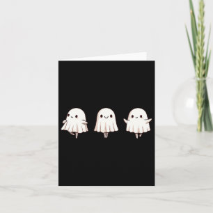 Halloween Ballet Ghost Ballet Dancer Spooky Dance Kaart