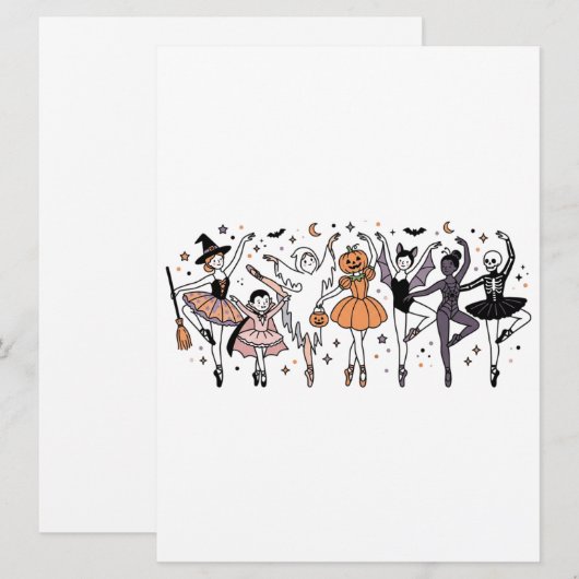 Halloween-balletdansers (Voorkant / Achterkant)