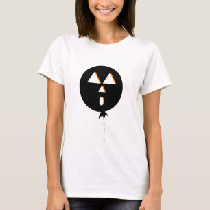 Halloween Ballon Pompoen Zwart Oranje T-shirt