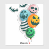 Halloween-ballonnen Sticker (Vel)