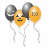 Halloween-ballonnen Sticker (Voorkant)