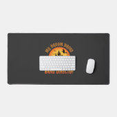 Halloween Band Dirigent Heks Bezem Spookhuis Bureaumat (Keyboard & Muis)