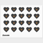 Halloween Band Dirigent Heks Bezem Spookhuis Hart Sticker (Vel)