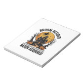 Halloween Band Dirigent Heks Geheime Huis Ontwerp Notitieblok (Linkerzijde)