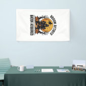Halloween Band Dirigent Heks Geheime Huis Ontwerp Spandoek (Beurs)