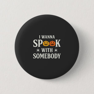Halloween Bang iemand Pumpenspinnen SVG Ronde Button 5,7 Cm