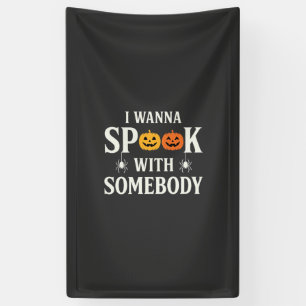 Halloween Bang iemand Pumpenspinnen SVG Spandoek