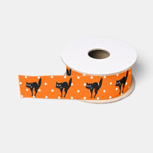 Halloween Bangige Kat Grosgrain Lint