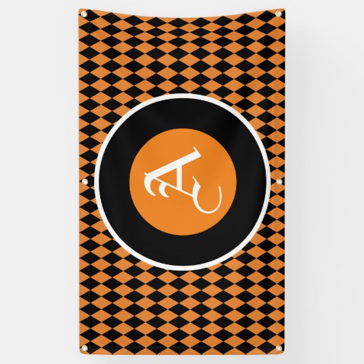 HALLOWEEN BANNER MET MONOGRAM (Verticaal)
