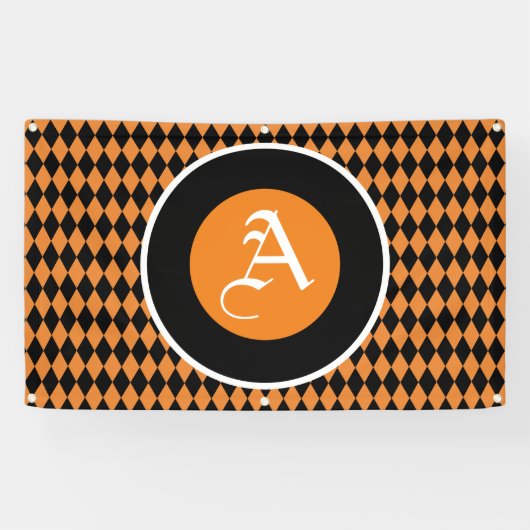 HALLOWEEN BANNER MET MONOGRAM (Horizontaal)