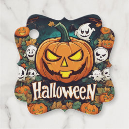 Halloween-Banner mit Kürbissen und Geistern -  Bedankjes Labels