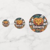 Halloween-Banner mit Kürbissen und Geistern -  Confetti (Achterkanten)