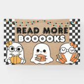 Halloween Banner School Library Classroom Ghosts (Horizontaal)