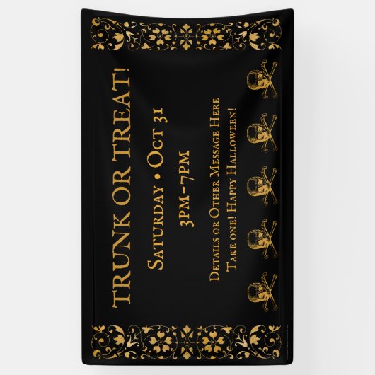 Halloween | Banner | Trunk of Treat. (Verticaal)