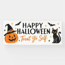 Halloween Banner voor Feestje om Jezelf te Verwenn