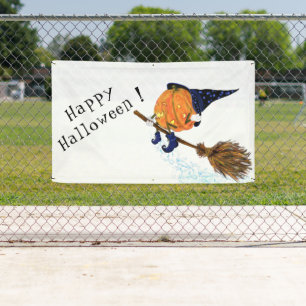Halloween Banner Witch Pumpkin-vliegkamer