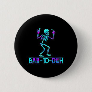 Halloween Bar 10 Duh Skeleton Drink Kostuum Ronde Button 5,7 Cm