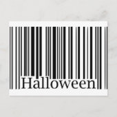 Halloween Barcode Briefkaart (Voorkant)