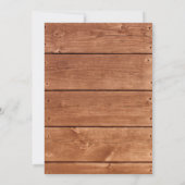 Halloween Barn Chandelier Huwelijksuitnodiging Kaart (Achterkant)