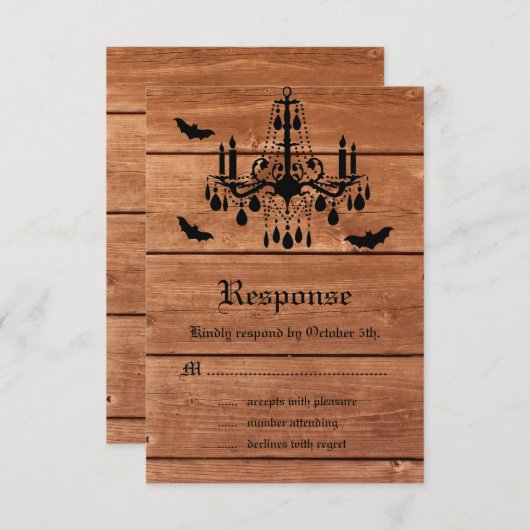 Halloween Barn Chandelier RSVP (Voorkant / Achterkant)