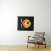 Halloween Baseball Halloween Witch Pet Pumpkin Wandkleed (In Situ (horizontaal))