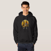 Halloween Baseball Player Dabbing Skeleton Kinder Hoodie (Voorkant volledig)