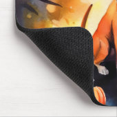 Halloween Basenji met pomkins Scary Muismat (Hoek)