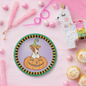 Halloween Basenji Papieren Bordje (Feest)