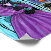 Halloween Bash Black Cat Schattigee heks spookhuis Poster (Hoek)