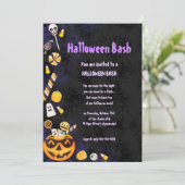 Halloween Bash Kaart (Staand voorkant)