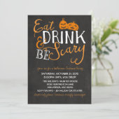 Halloween Bash, Kostuumfeest, Volwassenenfeest Kaart (Staand voorkant)