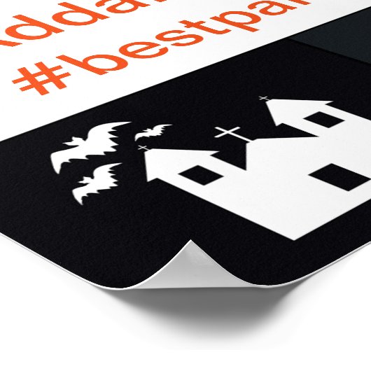 Halloween Bash Lijst Party Prop Photo Booth Poster (Hoek)