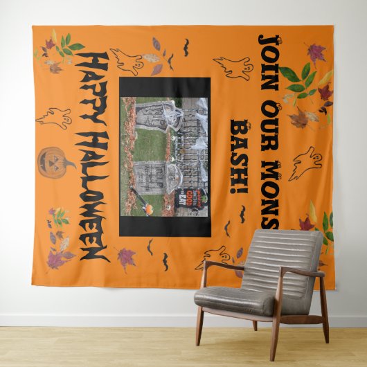Halloween Bash Tapestry Wandkleed (In Situ (horizontaal))