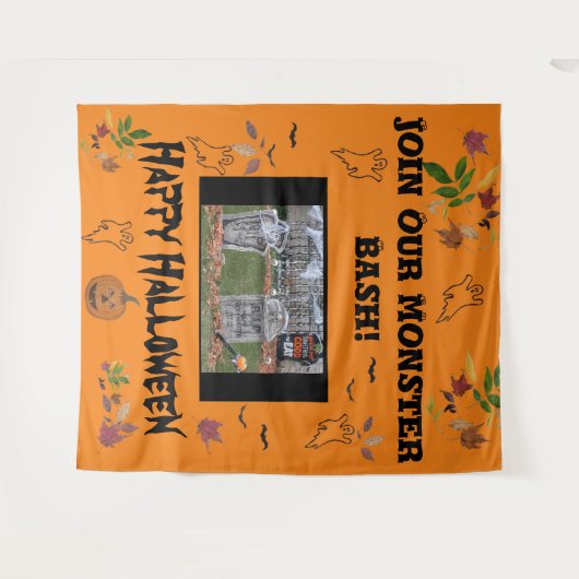 Halloween Bash Tapestry Wandkleed (Voorkant (horizontaal))