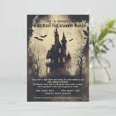 Halloween Bash! Uitnodiging voor Halloween Party (Staand voorkant)