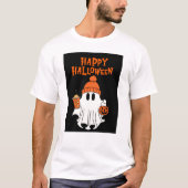 Halloween Basic Donkere T-Shirt voor man comfortab (Voorkant)